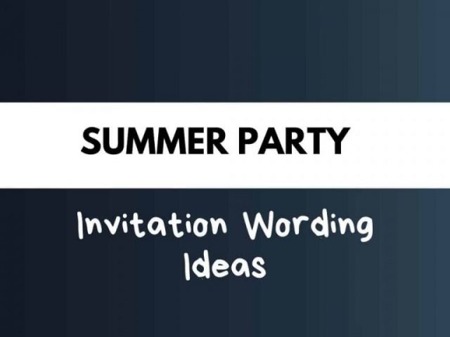Summer Pool Party Invitation Quotes 