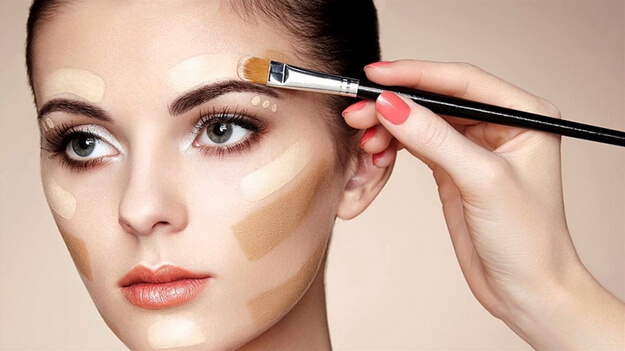 Applying foundation with a radiant finish