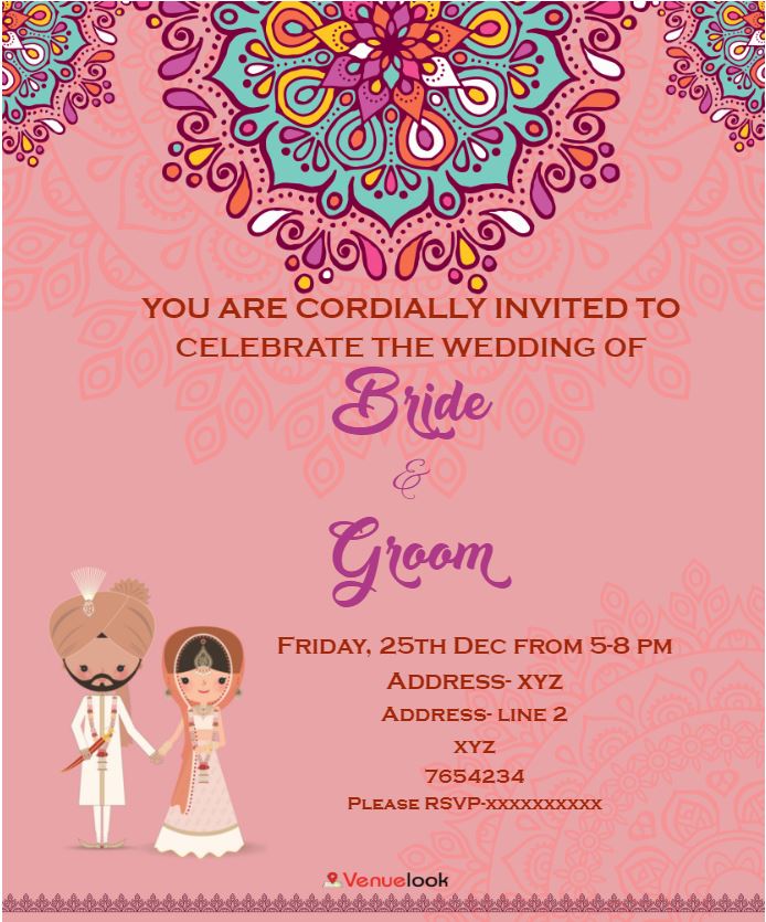 Bride & Groom with Mandala