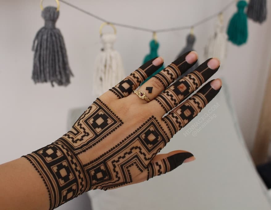 Abstract Mehendi Design 