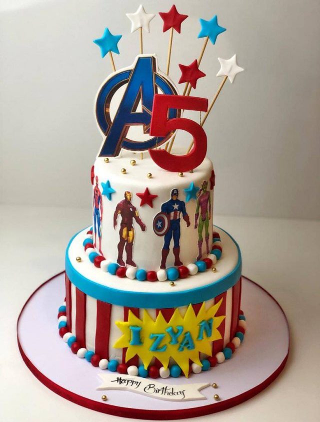 Avengers Boys Birthday Cake