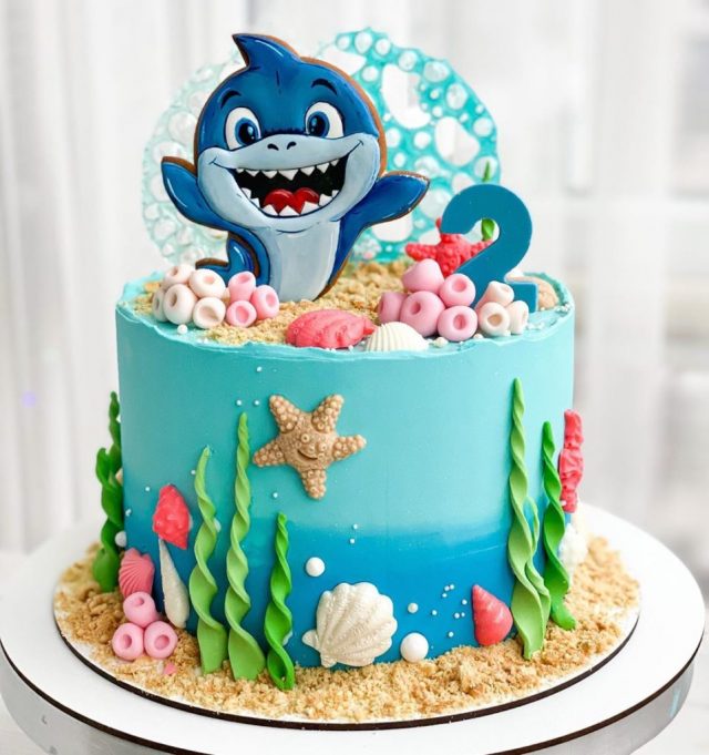 Baby Shark Boys Birthday Cake