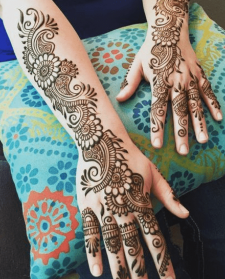 Bail / Bel Mehendi Design 