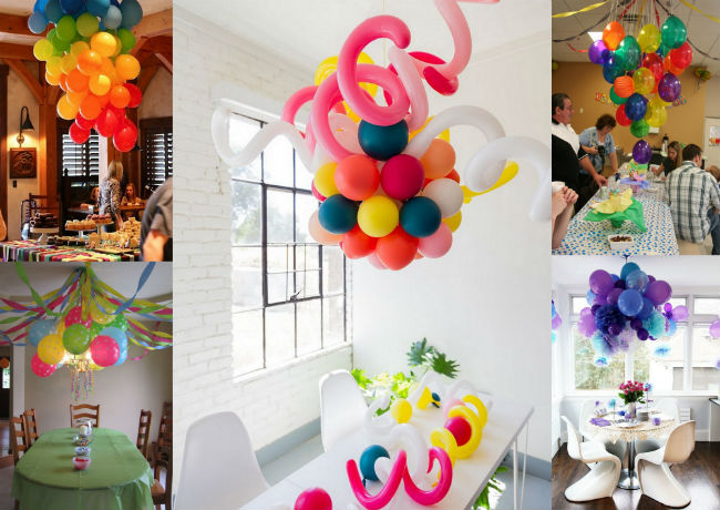 balloon chandeliers