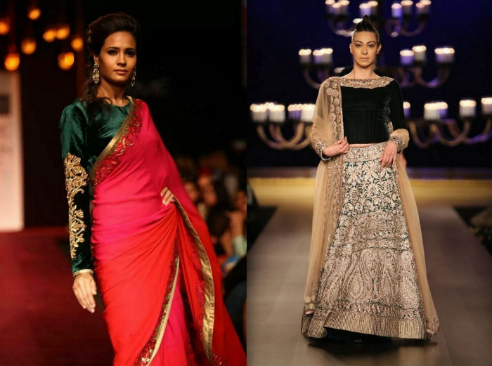 blouse design for winter wedding