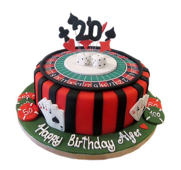 Casino Birthday Cake