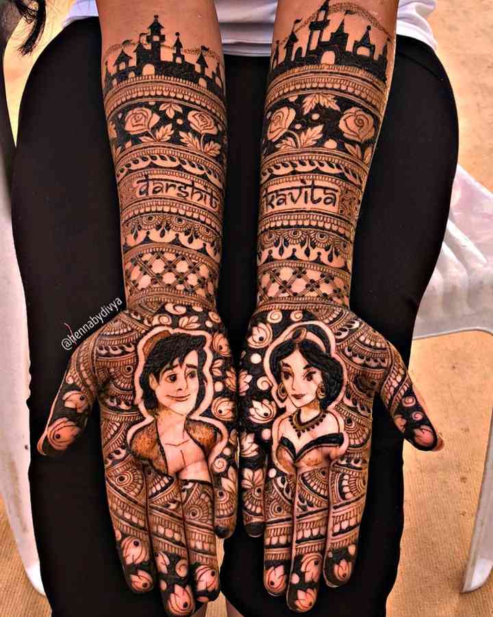 Fairy-tale Inspired Mehndi Design