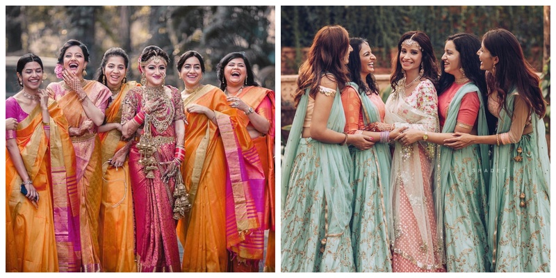 Bridesmaids Who Set Goals By Coordinating Their Wedding Outfits!