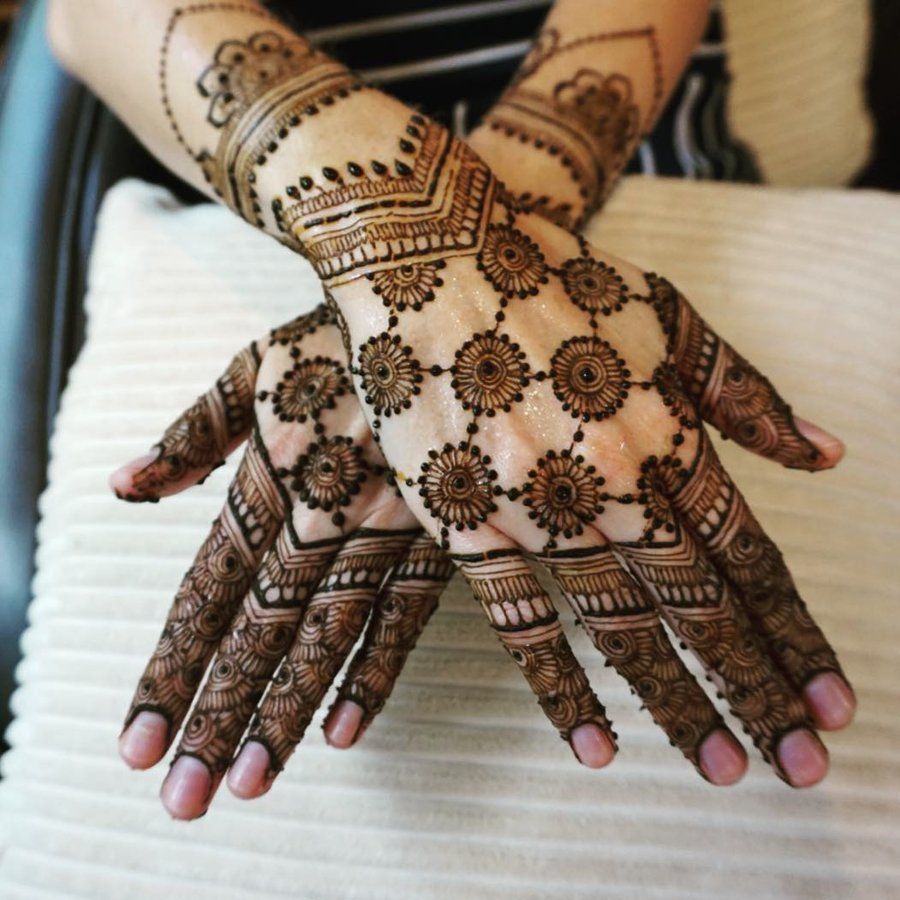 Floral Mesh as Mehendi Design