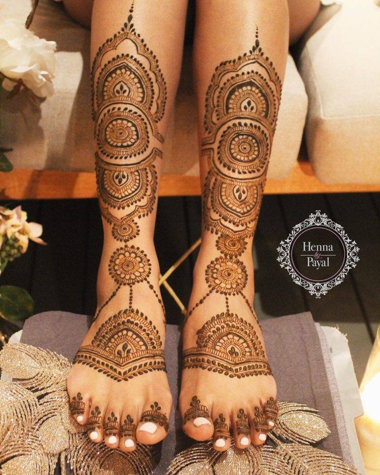 Full Foot Mehndi Designs