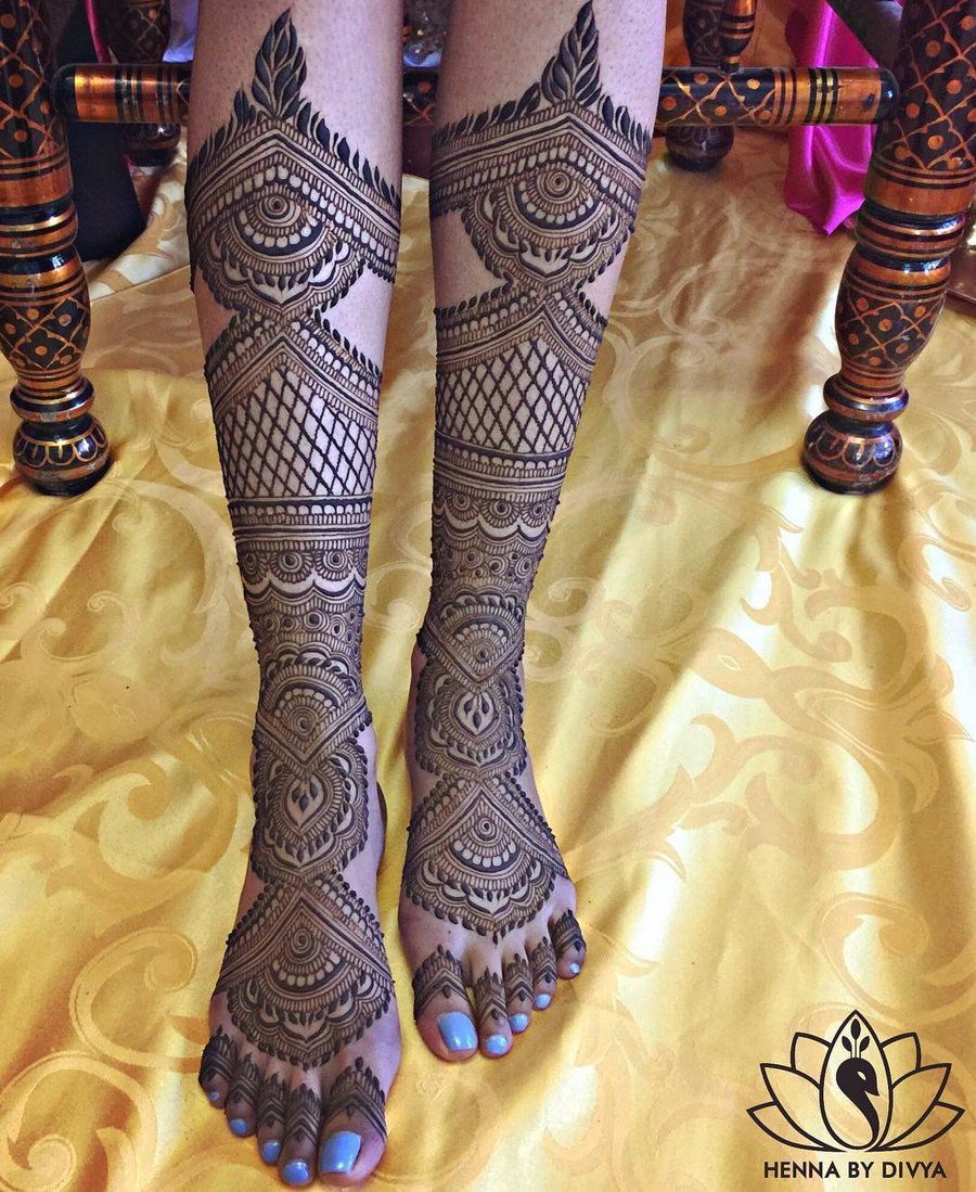 Full Foot Mehndi Designs