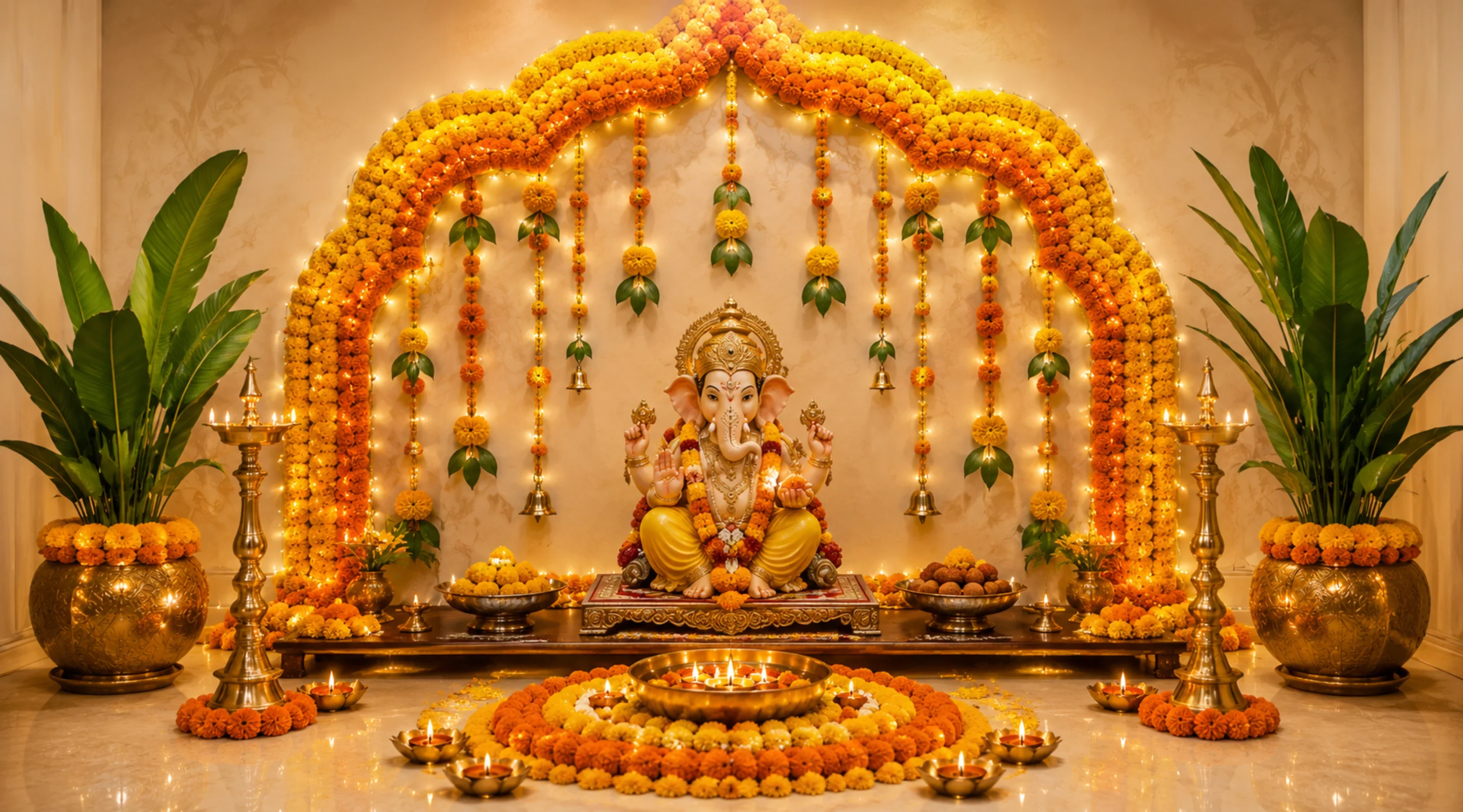 10 Beautiful Ganesh Chaturthi Decoration Ideas for Your Home
