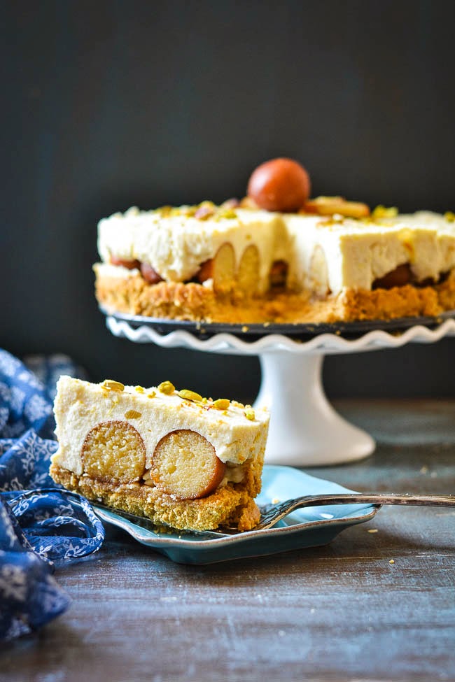 Gulab Jamun Cheesecake as Wedding Sweet