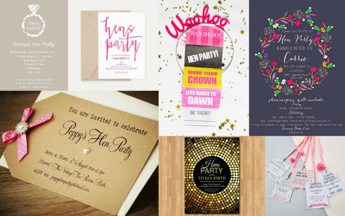 Invitations on hens party