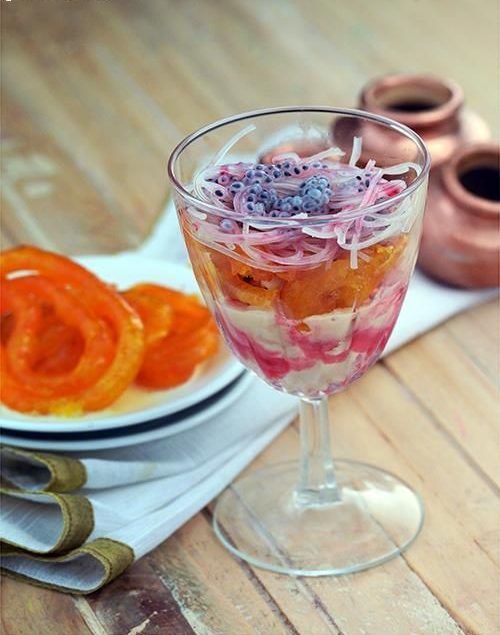 Jalebi and Kulfi Sundae as Wedding Sweet