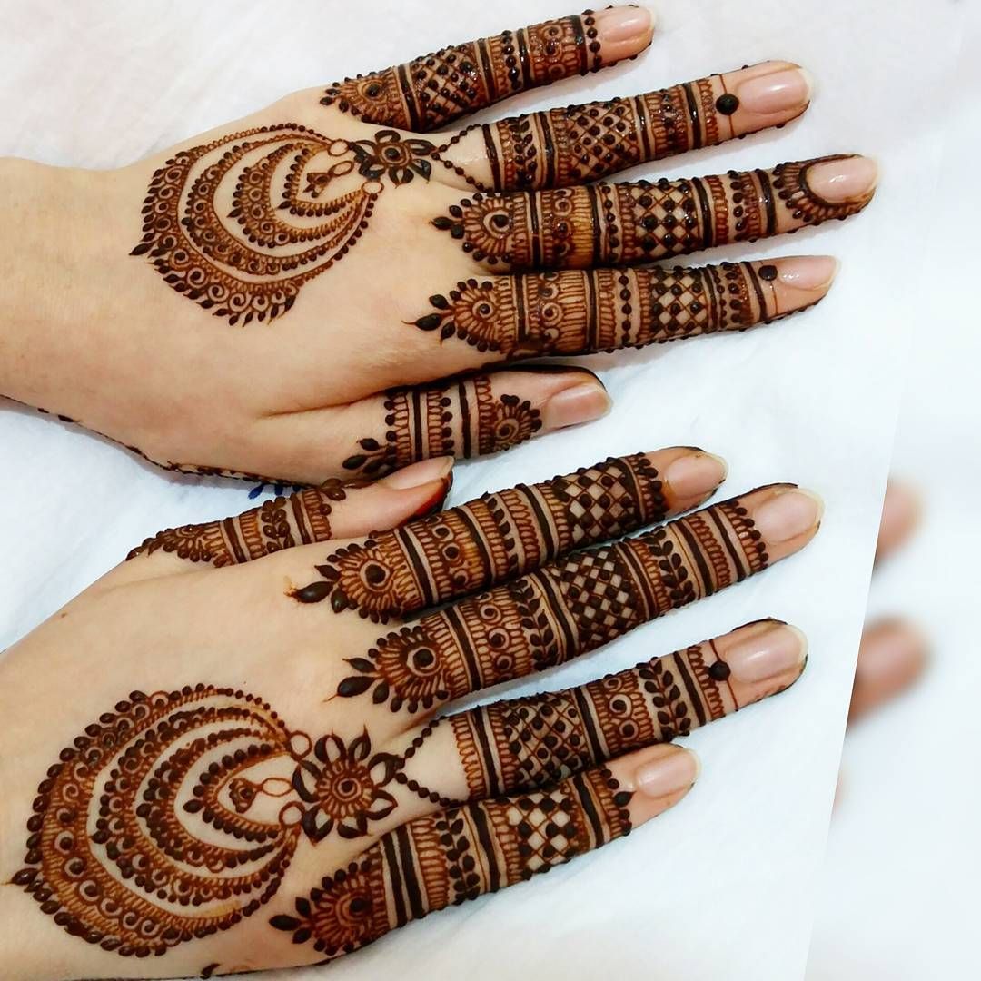 Jhumka Inspired Mehndi Design