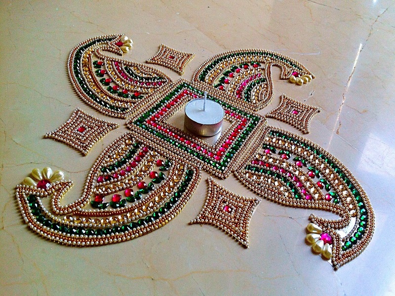 Kundan Rangoli Design