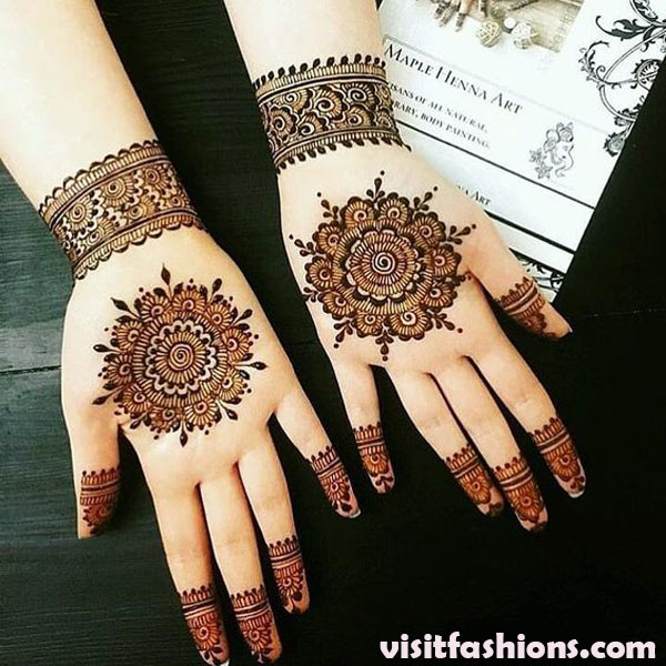 Floral Band Arabic Mehndi Design