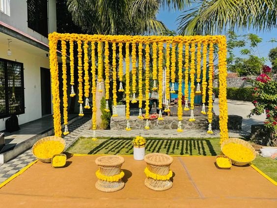 Minimalist Haldi Elegance