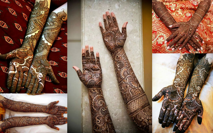 Paisely Print Mehendi Design