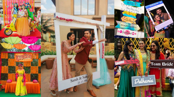 photo booth at ring ceremony