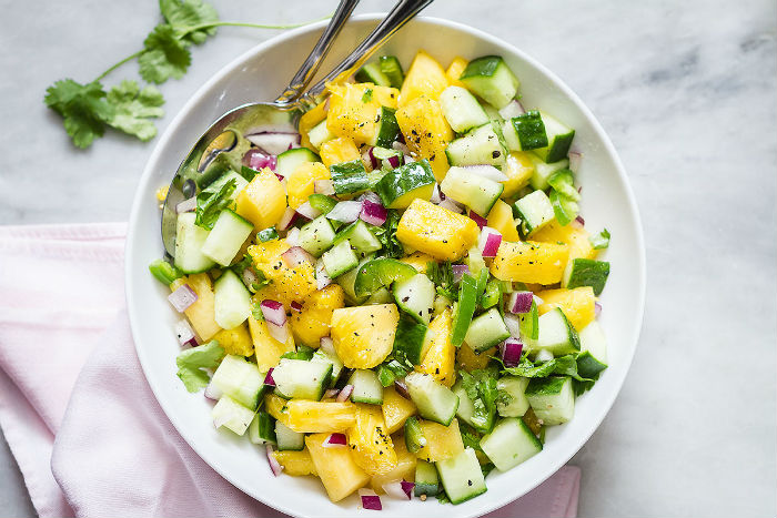 Pineapple Cucumber Salad