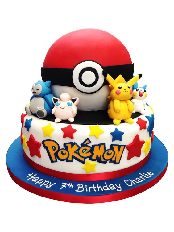 Pokemon Boys Birthday Cake