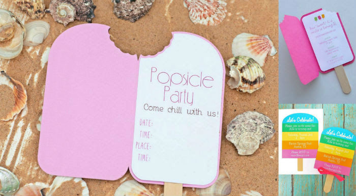 popscicle birthday invitations