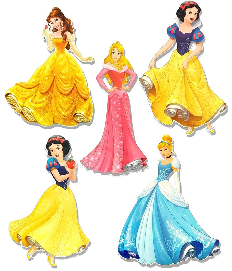 Princess Theme Party Character Cardstock Cutout
