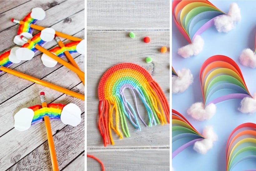 Rainbow Themed Craft Activity for Birthday Party