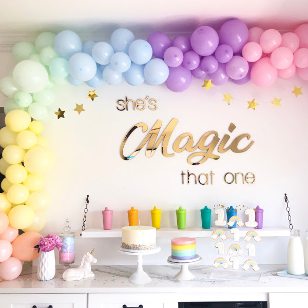 Rainbow Themed Birthday Party Decorations