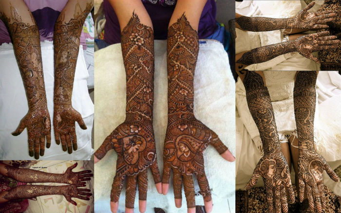 Raja and Rani Mehendi designs
