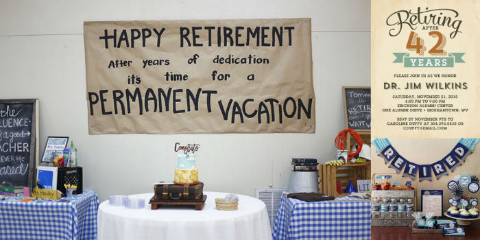 retirement party theme and invitation