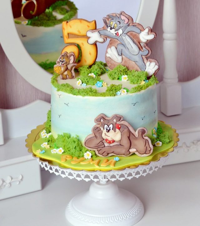 Tom-and-Jerry Boys Birthday Cake