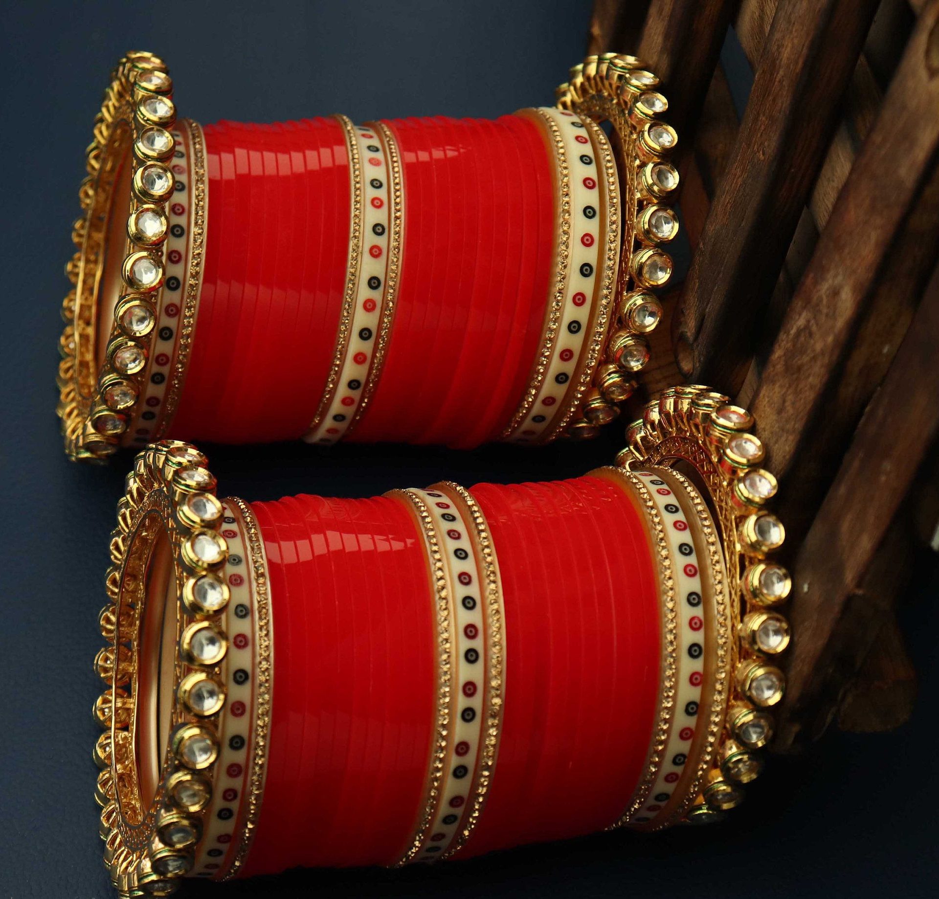 Traditional Red and Gold Chura