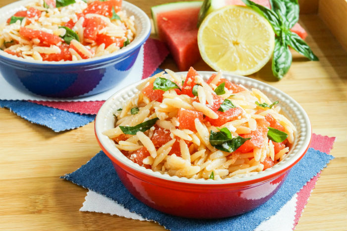 Watermelon Orange and Feta Cheese Salad