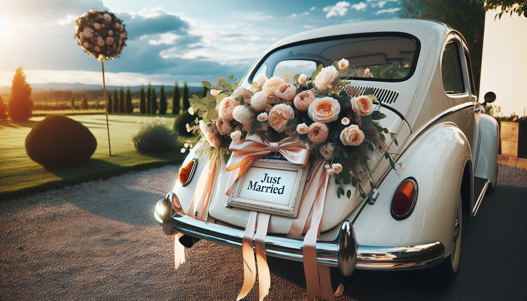 Just Married": Adorable Wedding Car Decoration Ideas to Make Your Day Special