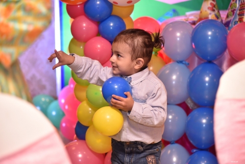 Cute Boy with Baloom