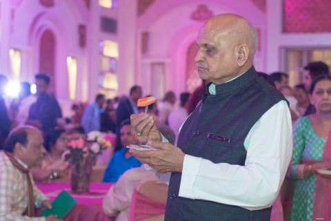 Enjoying moment on party