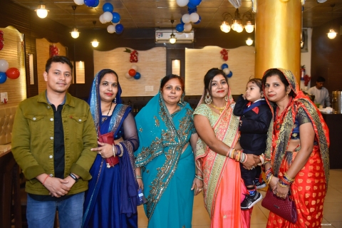 Photo with relatives