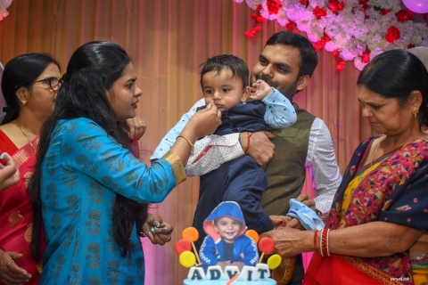 Photo with relatives