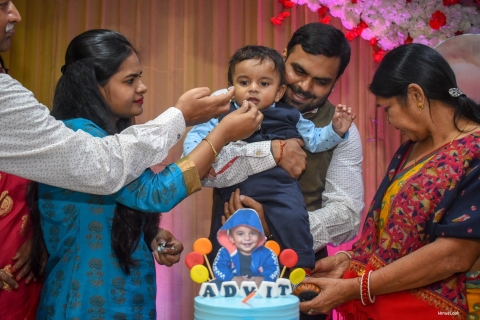 Photo with relatives