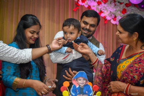 Photo with relatives