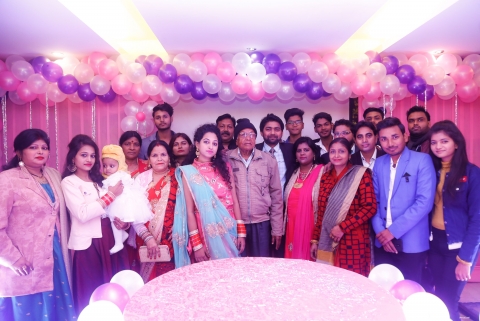 Group Photo of Birthday Party