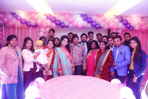 Group Photo of Birthday Party