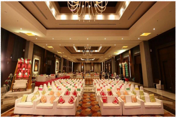 Ambience Hall at The Grand Bhagwati Palace