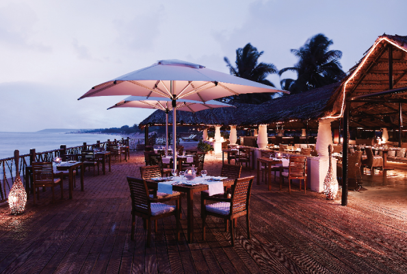 Sunset deck at Taj Holiday Village Resort & Spa