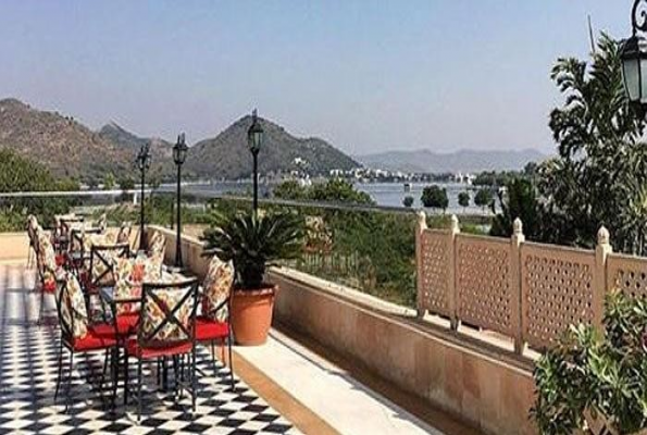 Aangan Terrace Bar at Radisson Blu Udaipur Palace Resort & Spa