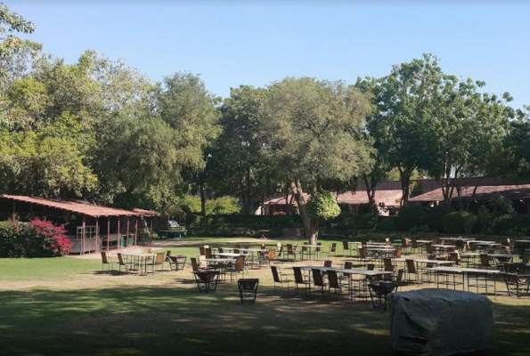 Barbeque at the Kebab Corner at WelcomHeritage Bal Samand Lake Palace