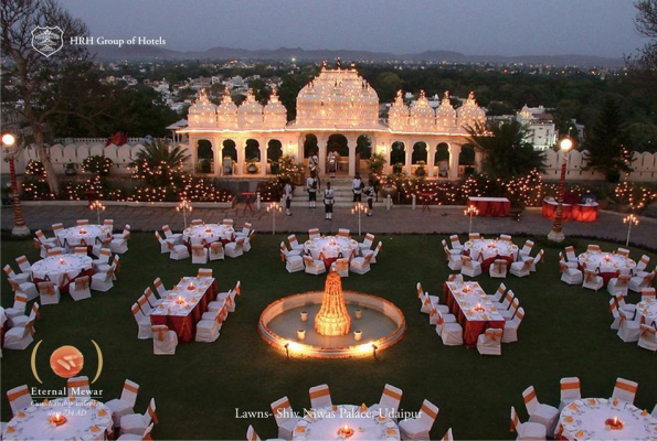 Pool Deck & The Lawns at Shiv Niwas Palace